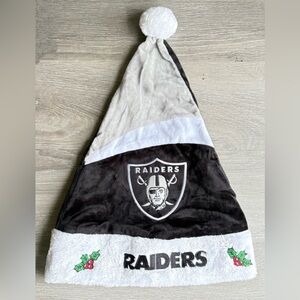 Las Vegas Raiders NFL Christmas Santa Hat